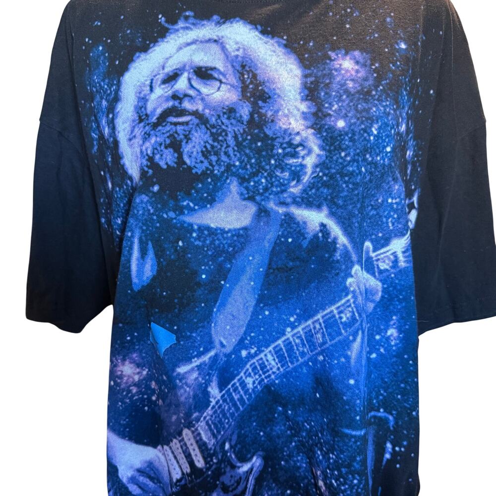 Liquid Blue Vintage Jerry Garcia Galaxy Tee, All Over Print Grateful Dead, 2XL - Picture 2 of 5